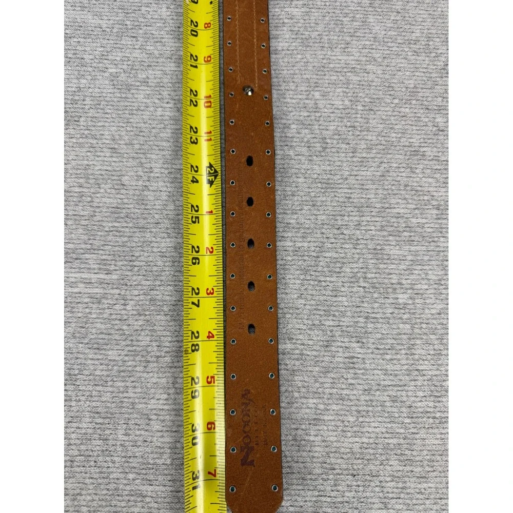 Nocona Belt Co Brown Leather Turquoise Studded Western Belt Size 28‎ N4435244